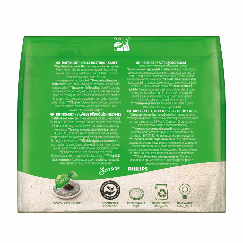 Senseo Kaffeepads Mild, Feiner und Samtweicher Geschmack, Kaffee, 16 Pads