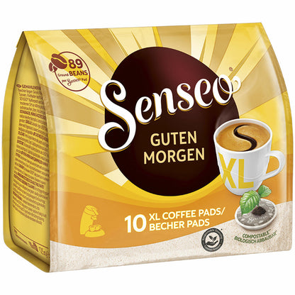Senseo Kaffeepads Guten Morgen XL, Vollmundig, 10 Kaffee Pads, 125 g