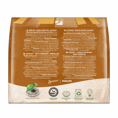 Senseo Kaffeepads Guten Morgen Strong XL, Stark & Intensiv, 10 Kaffee Pads, 125 g