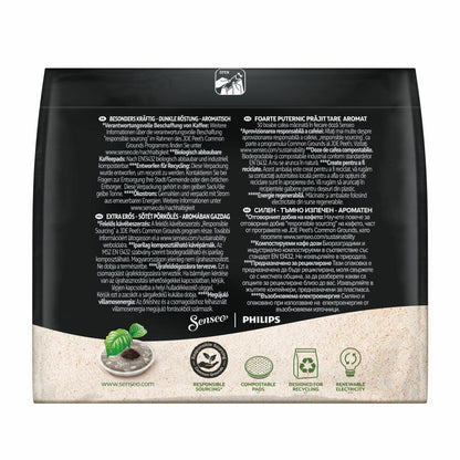 Senseo Typ Espresso, Kaffeepads, Aromatisch und Vollmundig, Röstkaffee, Kaffee, 16 Pads