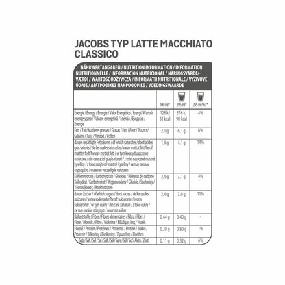 Tassimo Jacobs Latte Macchiato Classico, Kaffee, Milchkaffee, Kapseln, 16 T-Discs (8 Portionen)