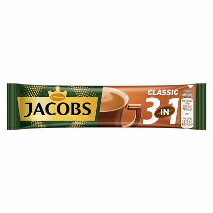 Jacobs 3in1 soluble coffee, instant coffee, 10 cup portions