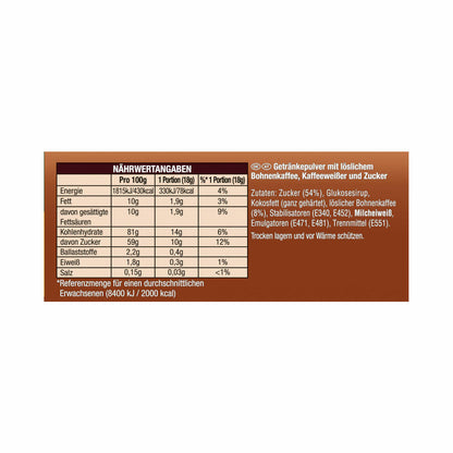 Jacobs 3in1 soluble coffee, instant coffee, 10 cup portions