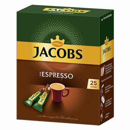 Jacobs Type Espresso, soluble coffee, instant coffee, instant coffee, 25 single servings