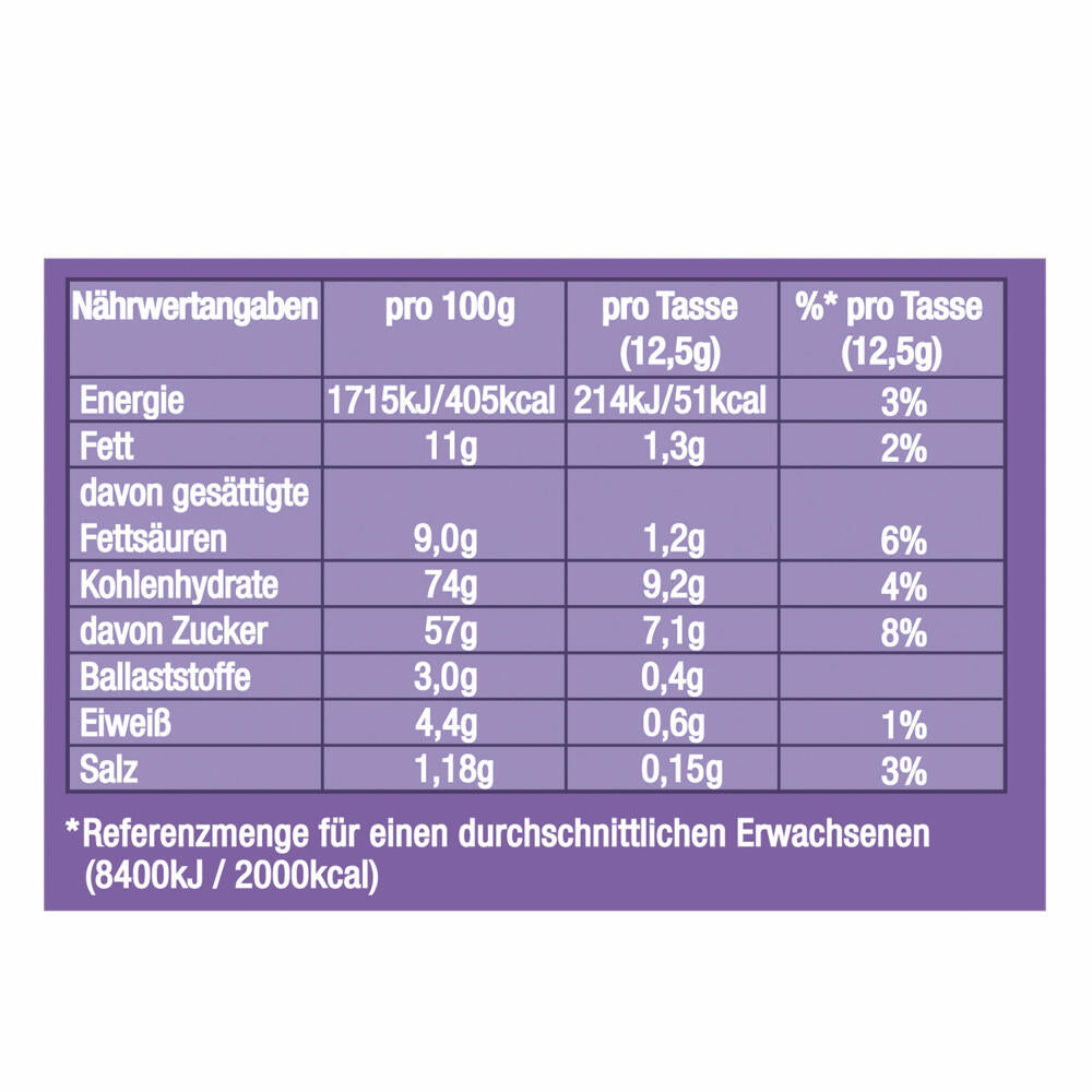 Jacobs Momente Choco Cappuccino, Mild mit Milka Schokonote, Dose 500g, 25339