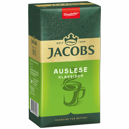 Jacobs Auslese Classic Ground, ground roasted coffee, filter coffee, coffee, 500 g