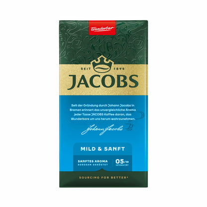 Jacobs Auslese Mild & Sanft, gemahlener Röstkaffee, Filterkaffee, Kaffee, 500 g