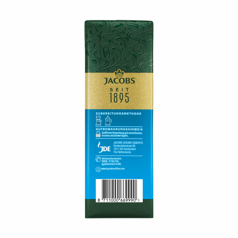 Jacobs Auslese Mild &amp; Gentle, ground roasted coffee, filter coffee, coffee, 500 g