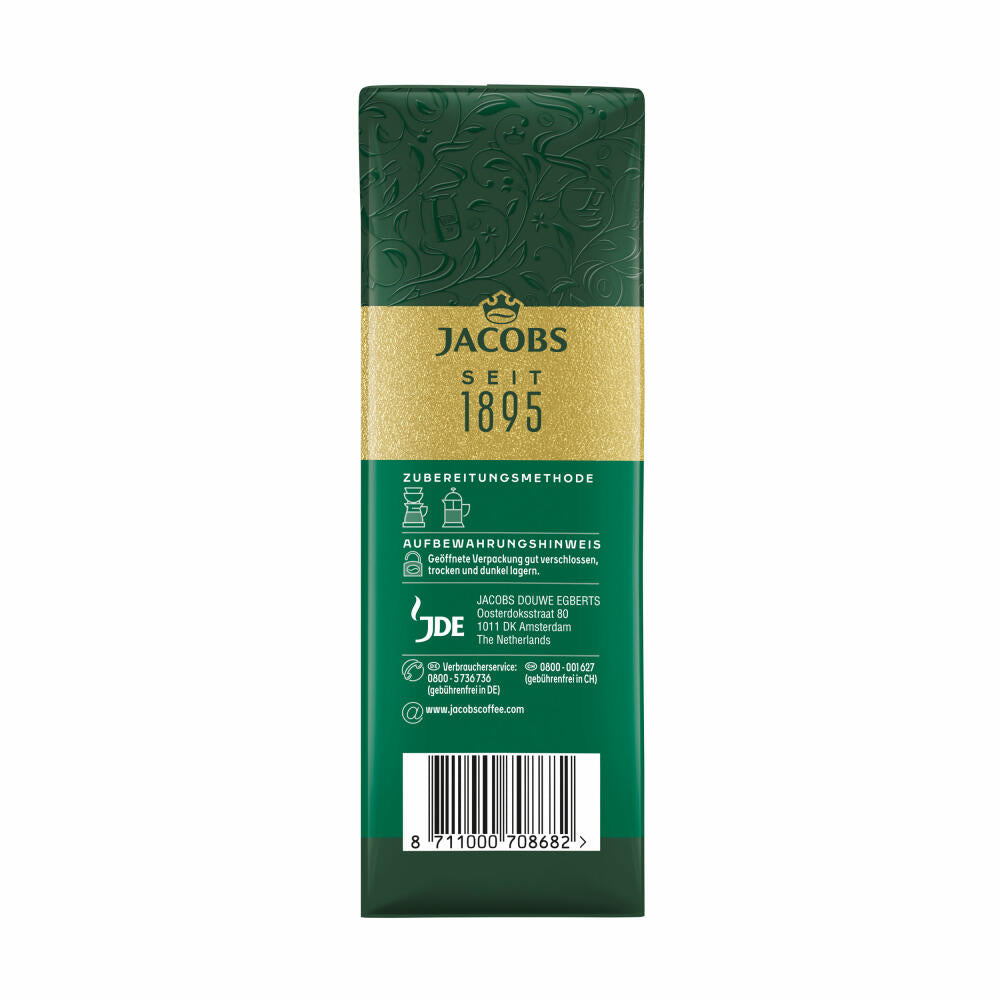 Jacobs Krönung Mild Gemahlen, gemahlener Röstkaffee, Filterkaffee, Kaffee, 500 g