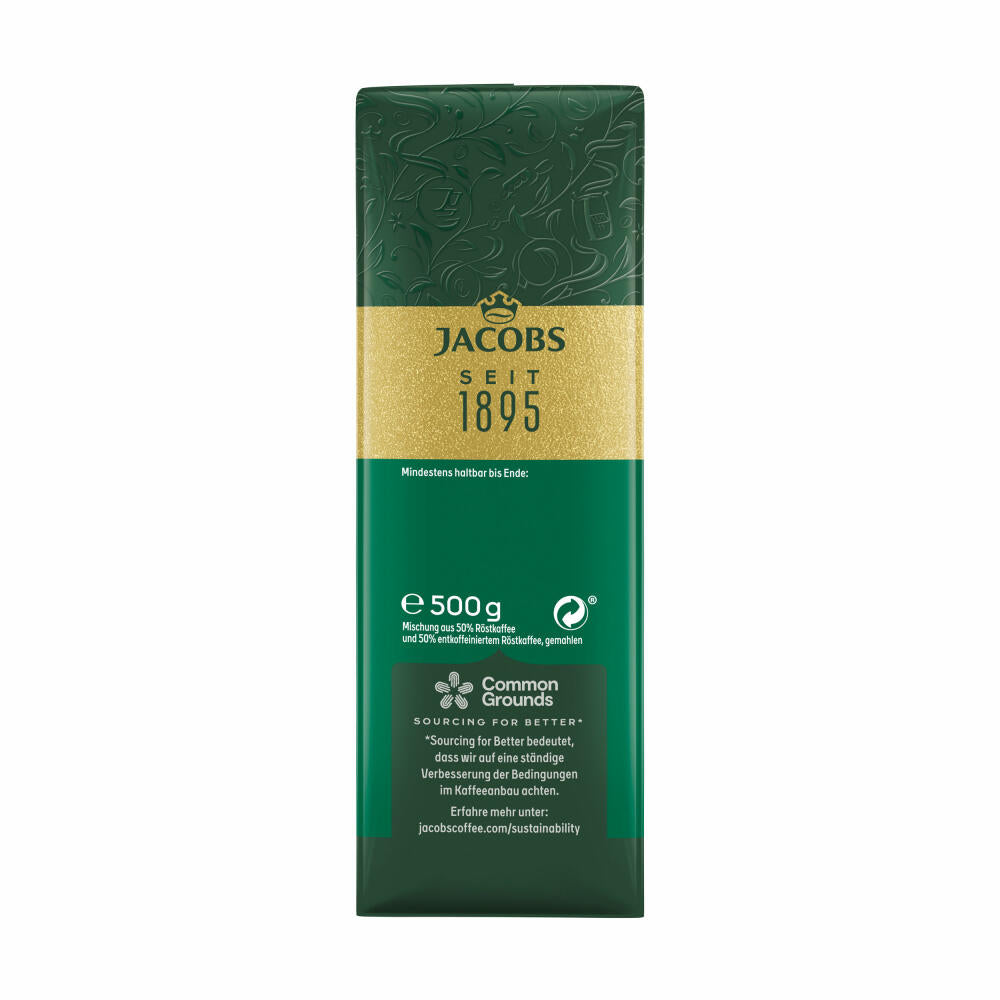 Jacobs Krönung Balance Gemahlen, gemahlener Röstkaffee, Filterkaffee, Kaffee, 500 g