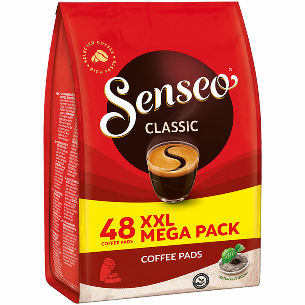 Senseo Kaffeepads Classic / Klassisch, Intensiver und Vollmundiger Geschmack, Kaffee, 48 Pads
