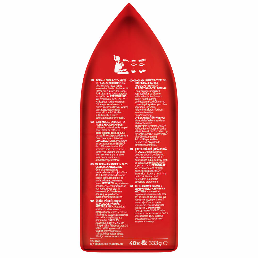 Senseo Kaffeepads Classic / Klassisch, Intensiver und Vollmundiger Geschmack, Kaffee, 48 Pads
