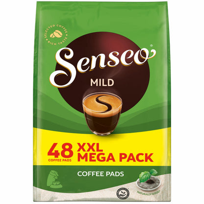 Senseo Kaffeepads Mild Roast, Feiner und Samtweicher Geschmack, Kaffee Pads für Kaffepadmaschinen, 48 Pads