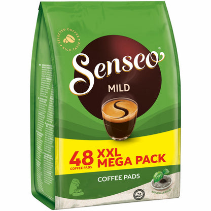 Senseo Kaffeepads Mild Roast, Feiner und Samtweicher Geschmack, Kaffee Pads für Kaffepadmaschinen, 48 Pads