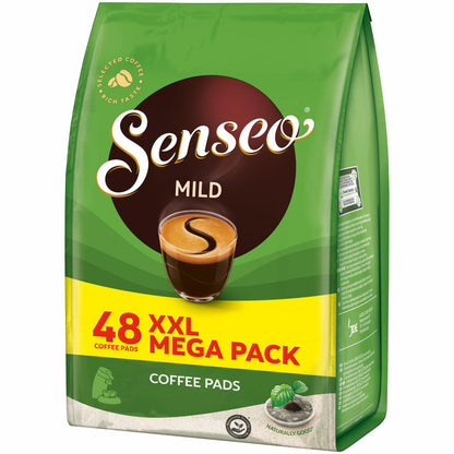 Senseo Kaffeepads Mild Roast, Feiner und Samtweicher Geschmack, Kaffee Pads für Kaffepadmaschinen, 48 Pads