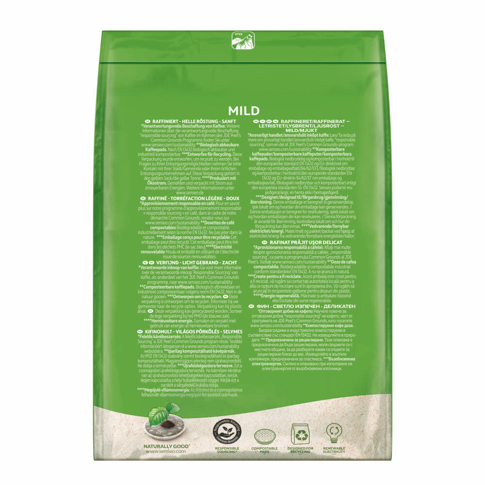 Senseo Kaffeepads Mild Roast, Feiner und Samtweicher Geschmack, Kaffee Pads für Kaffepadmaschinen, 48 Pads