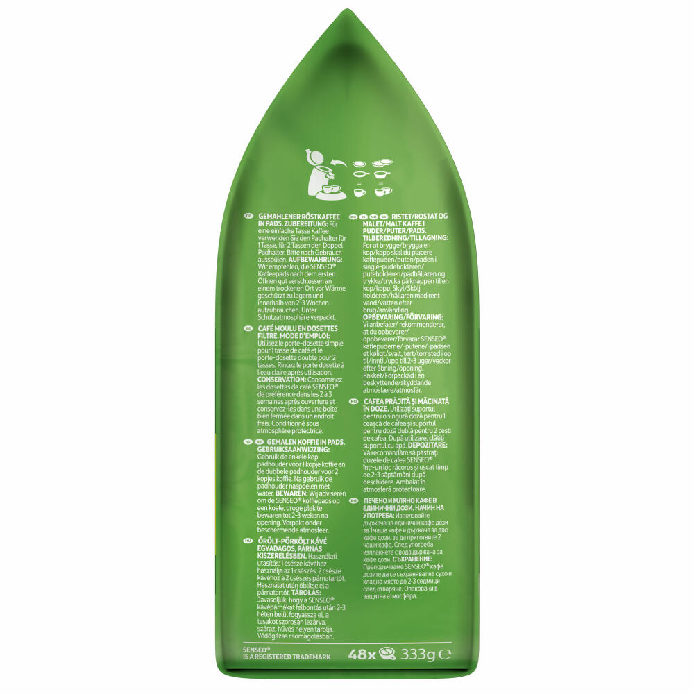 Senseo Kaffeepads Mild Roast, Feiner und Samtweicher Geschmack, Kaffee Pads für Kaffepadmaschinen, 48 Pads