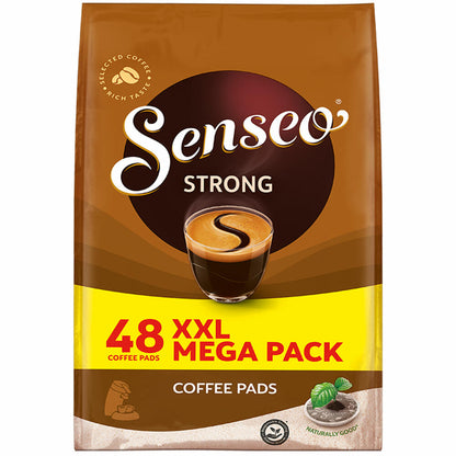Senseo Kaffeepads Strong / Kräftig, Kraftvoller Geschmack, Kaffee, 48 Pads