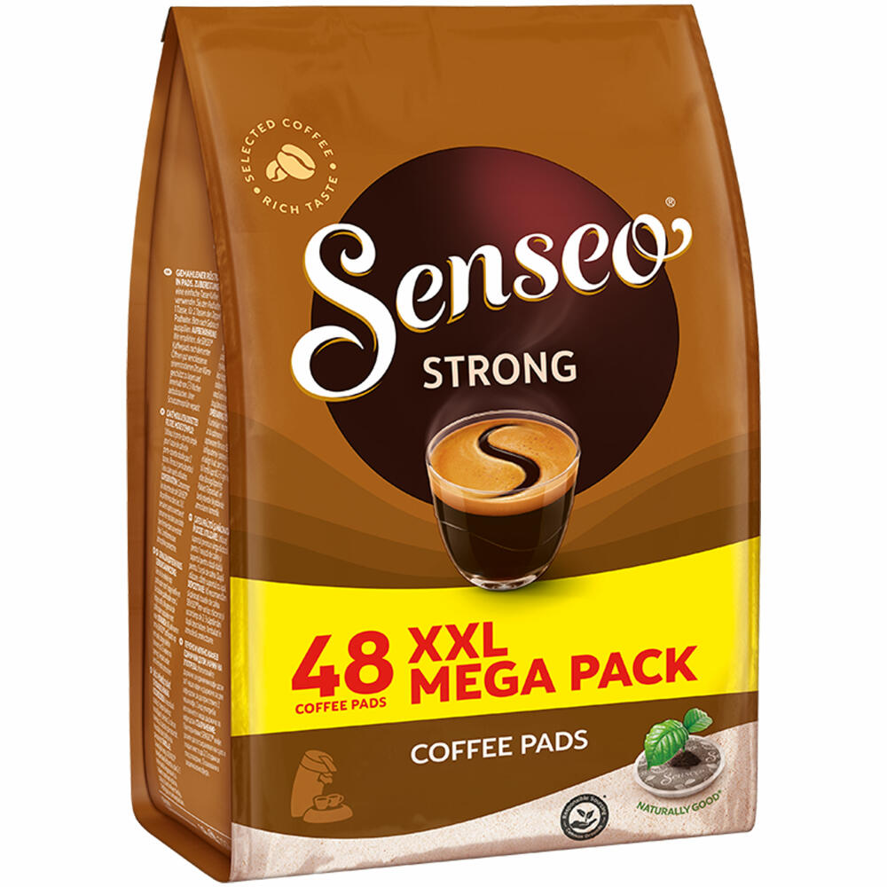 Senseo Kaffeepads Strong / Kräftig, Kraftvoller Geschmack, Kaffee, 48 Pads