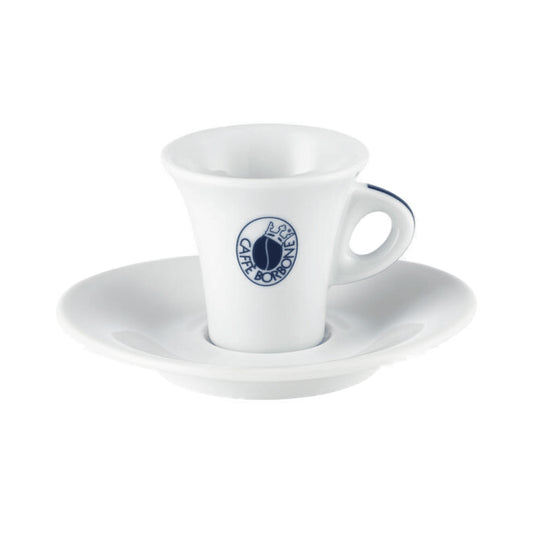 Caffè Borbone Kaffeetasse 6er Set mit Untertasse, Porzellan, 50 ml