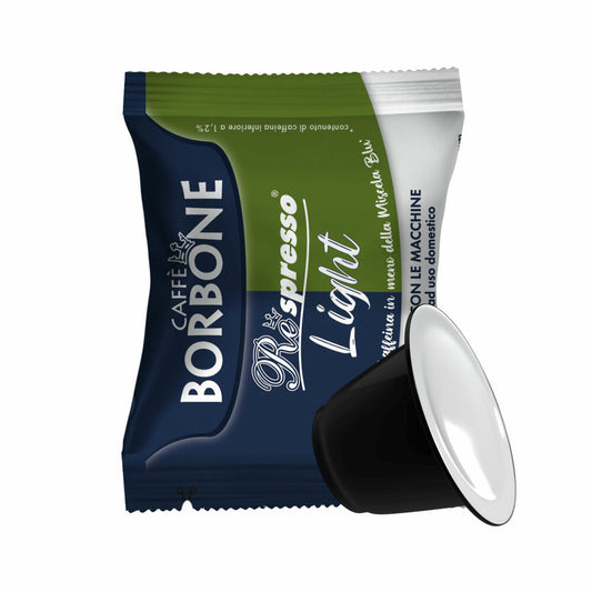 Caffè Borbone Kaffeekapseln Respresso Light, kompatibel mit Nespresso-Kapselsystem, 100 Kapseln