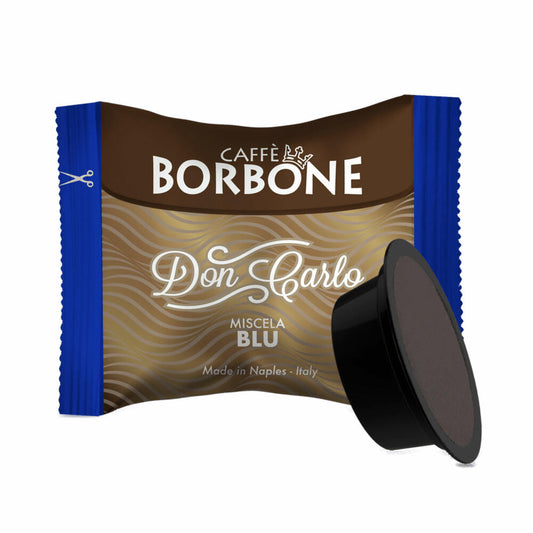 Caffè Borbone Kaffeekapseln Don Carlo Blu, kompatibel mit Lavazza A Modo Mio, 100 Kapseln