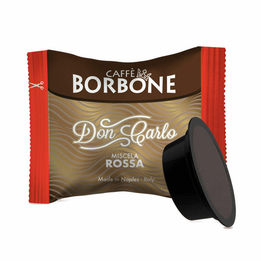 Caffè Borbone Kaffeekapseln Don Carlo Rossa, kompatibel mit Lavazza A Modo Mio, 100 Kapseln