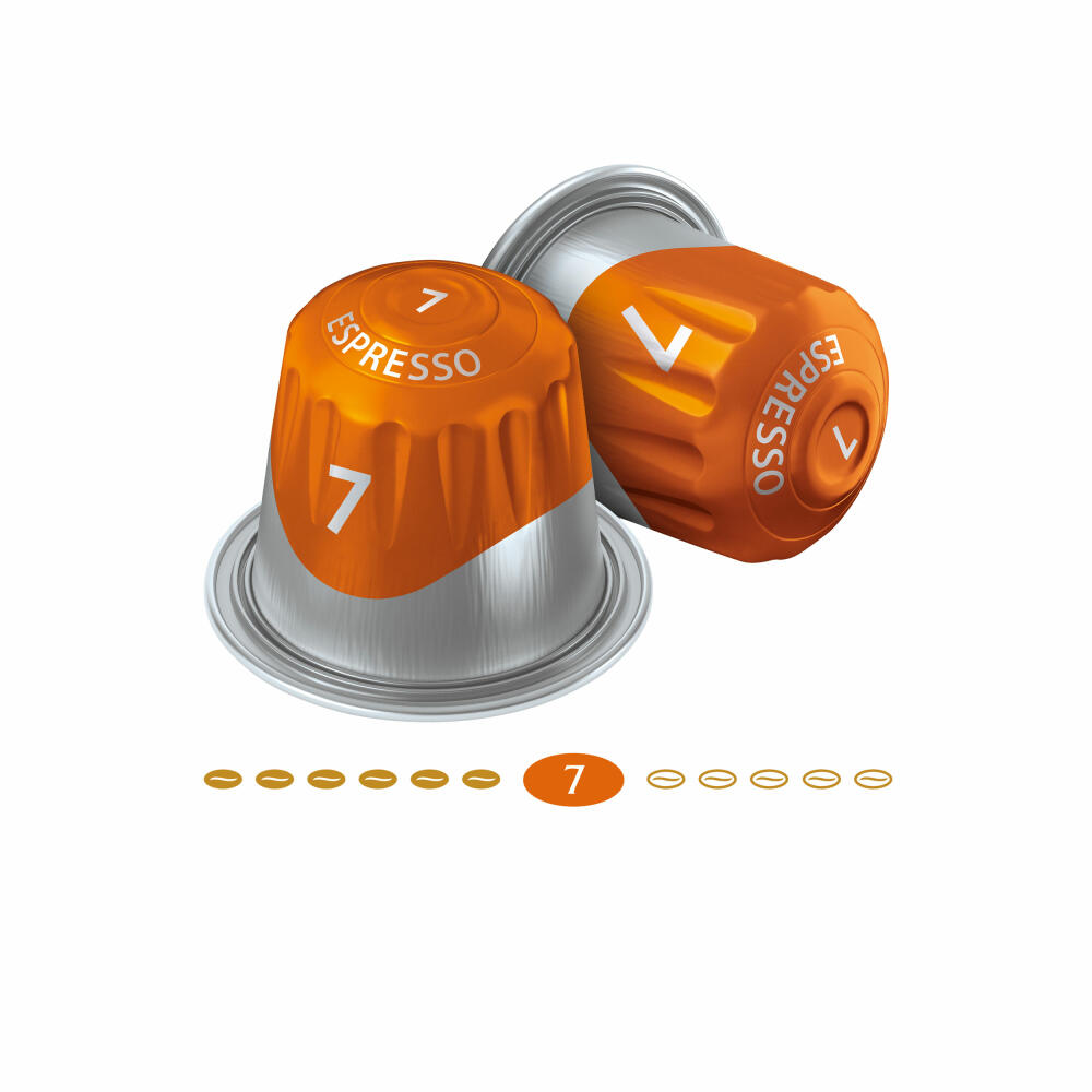 Jacobs Espresso 7 Classico, coffee capsules, Nespresso compatible, coffee, 10 capsules, 5.2 g each