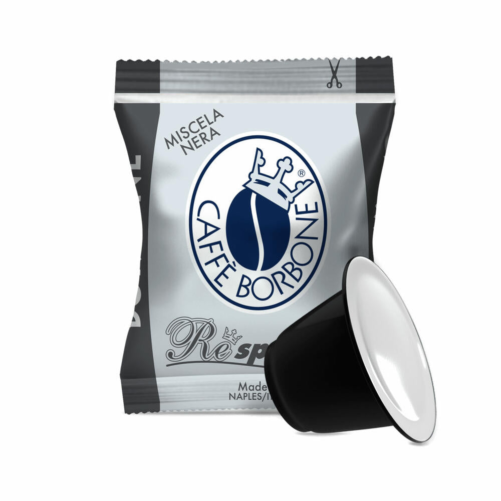 Caffè Borbone Kaffeekapseln Respresso Nera, kompatibel mit Nespresso-Kapselsystem, 50 Kapseln