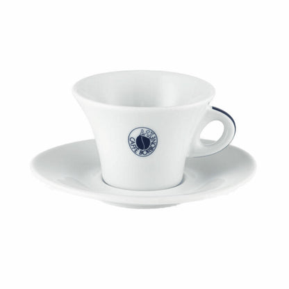 Caffè Borbone Cappuccinotasse 6er Set mit Untertasse, Porzellan, 200 ml