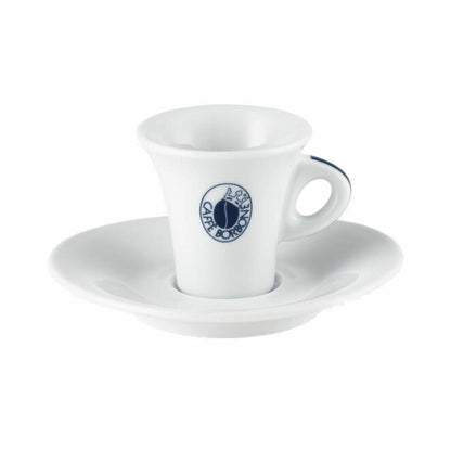 Caffè Borbone Kaffeetasse 6er Set mit Untertasse, Porzellan, 50 ml