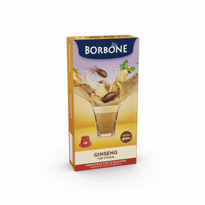 Caffè Borbone Kaffeekapseln Ginseng, kompatibel mit Nespresso-Kapselsystem, 10 Kapseln
