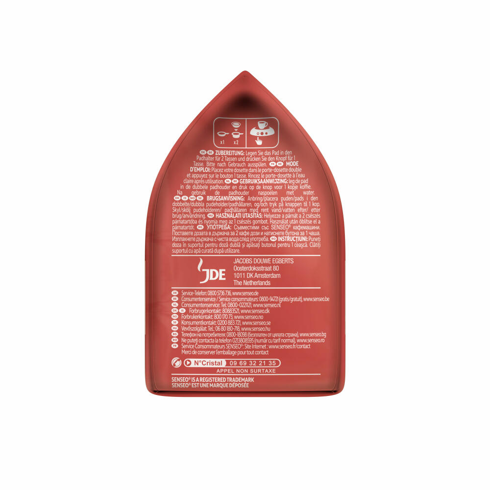 Senseo Type Cappuccino Baileys Coffee Pads, Aromatic, Coffee, Instant Coffee, 8 Pads