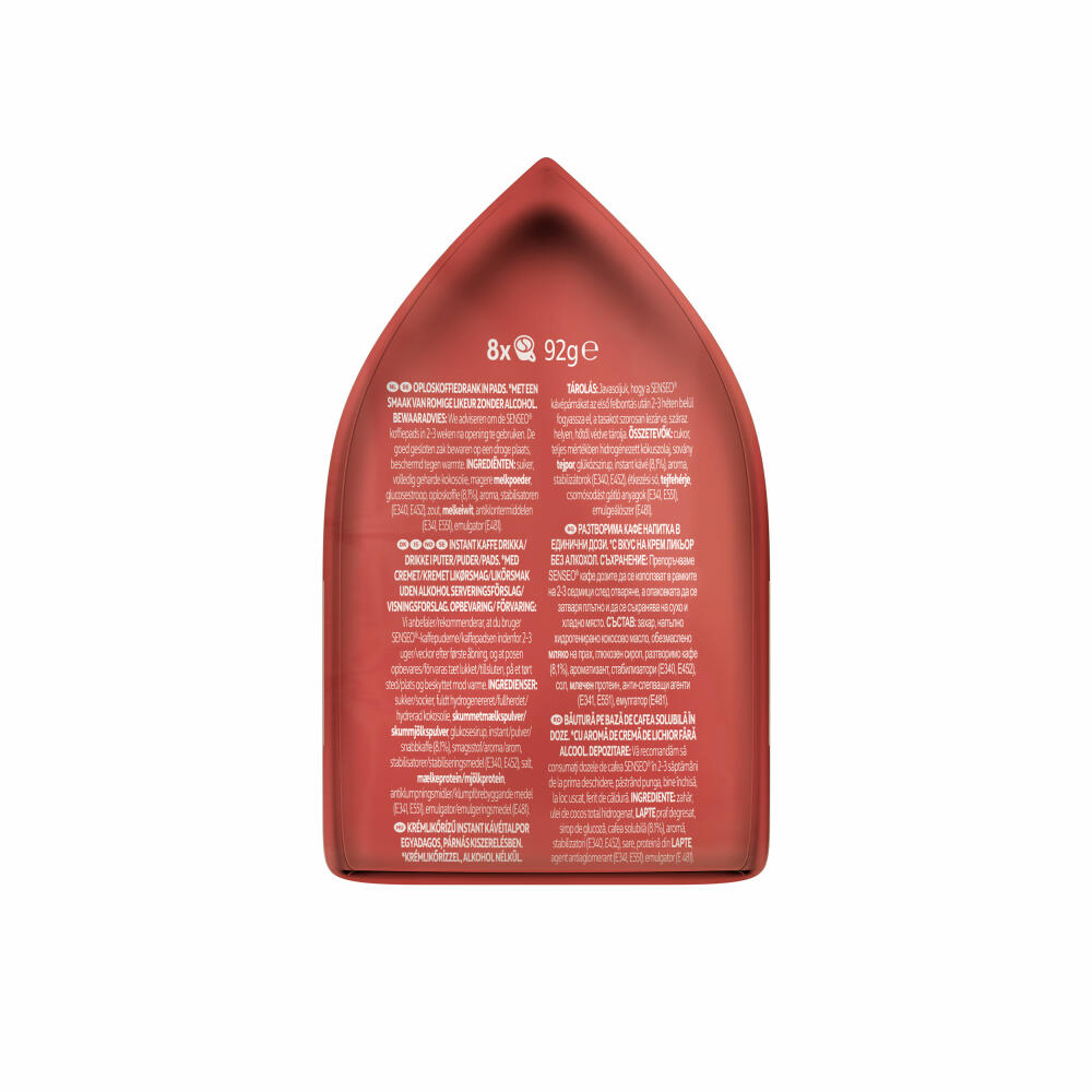 Senseo Type Cappuccino Baileys Coffee Pads, Aromatic, Coffee, Instant Coffee, 8 Pads