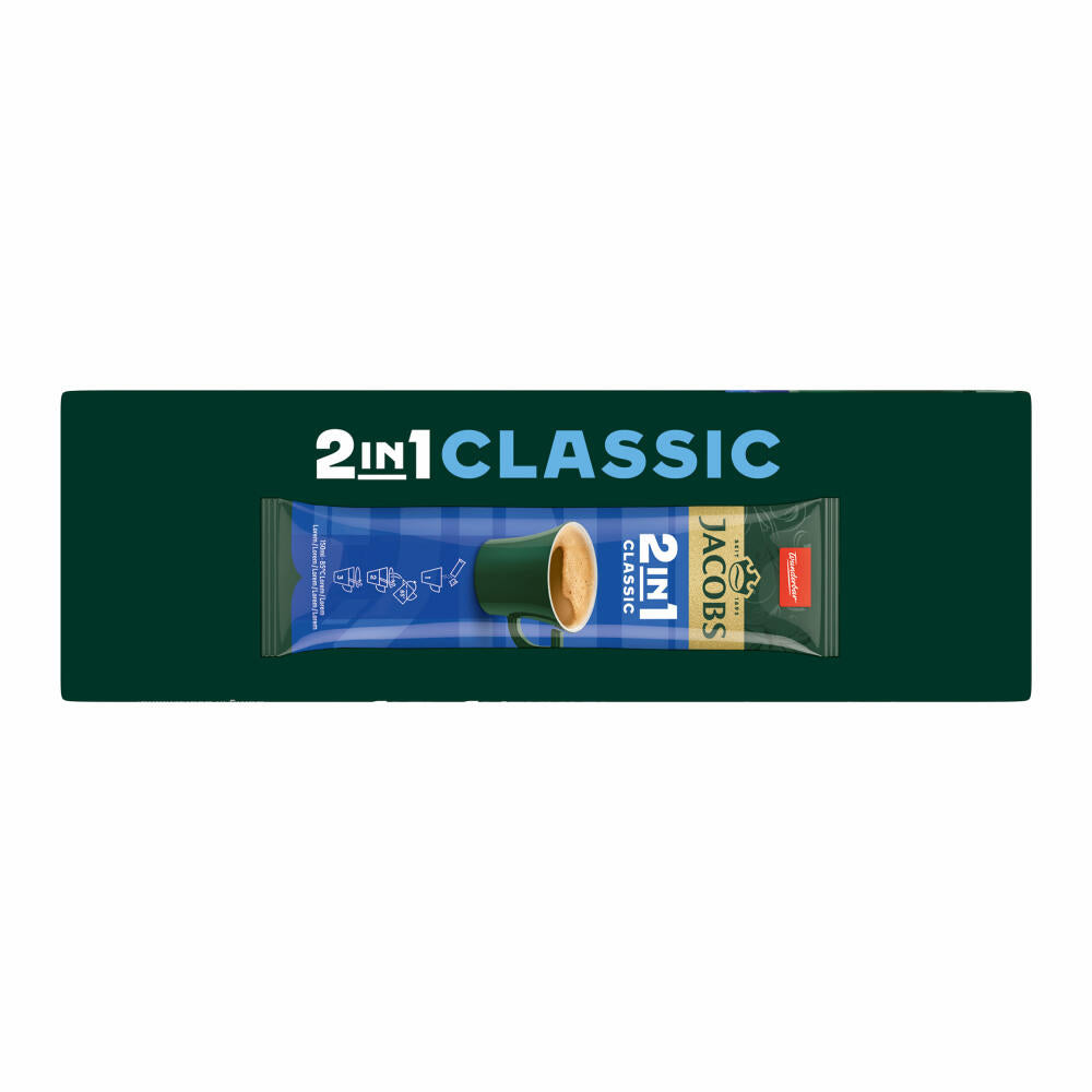 Jacobs 2in1 soluble coffee, instant coffee, 10 cup portions