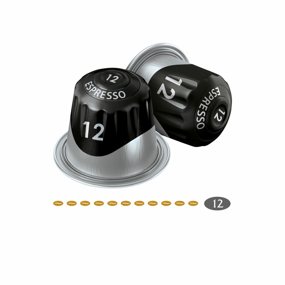 Jacobs Espresso 12 Ristretto, Coffee Capsules, Nespresso Compatible, Coffee, 10 Capsules, á 5.2 g