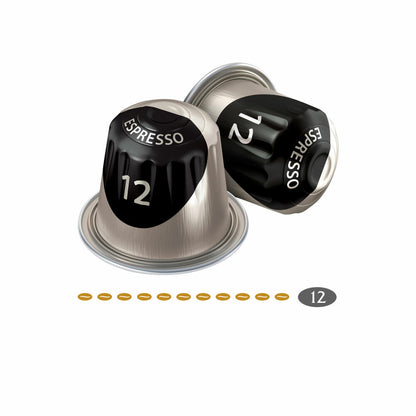 Jacobs Espresso 12 Ristretto, Coffee Capsules, Nespresso Compatible, Coffee, 20 Capsules, 5.2 g each