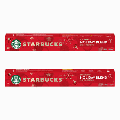 Starbucks Holiday Blend, Kaffee, Röstkaffee, Nespresso kompatibel, Kaffeekapseln, 2 x 10 Kapseln