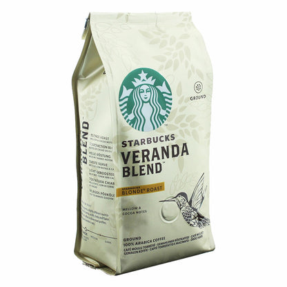 Starbucks Veranda Blend Coffee, Set of 2, Blonde Roast, Roasted Coffee, Mild with Cocoa Notes, Ground, 2 x 200 g