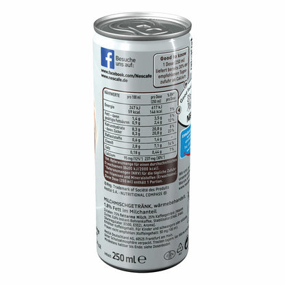 Nescafé Xpress Latte Macchiato, Kaffee, Eiskaffee, Milchkaffee, Frappé, 12 x 250 ml Dose