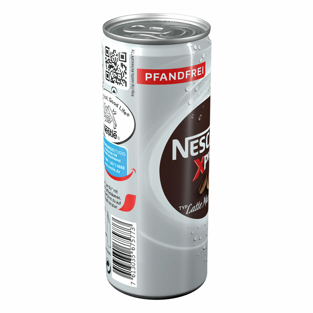 Nescafé Xpress Latte Macchiato, Kaffee, Eiskaffee, Milchkaffee, Frappé, 12 x 250 ml Dose