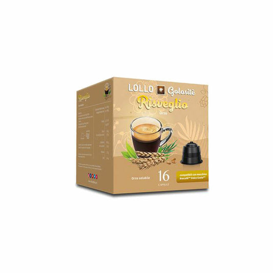 Lollo Box Golositè Getränkekapseln Risveglio, kompatibel mit Nescafé Dolce Gusto, 16 Kapseln