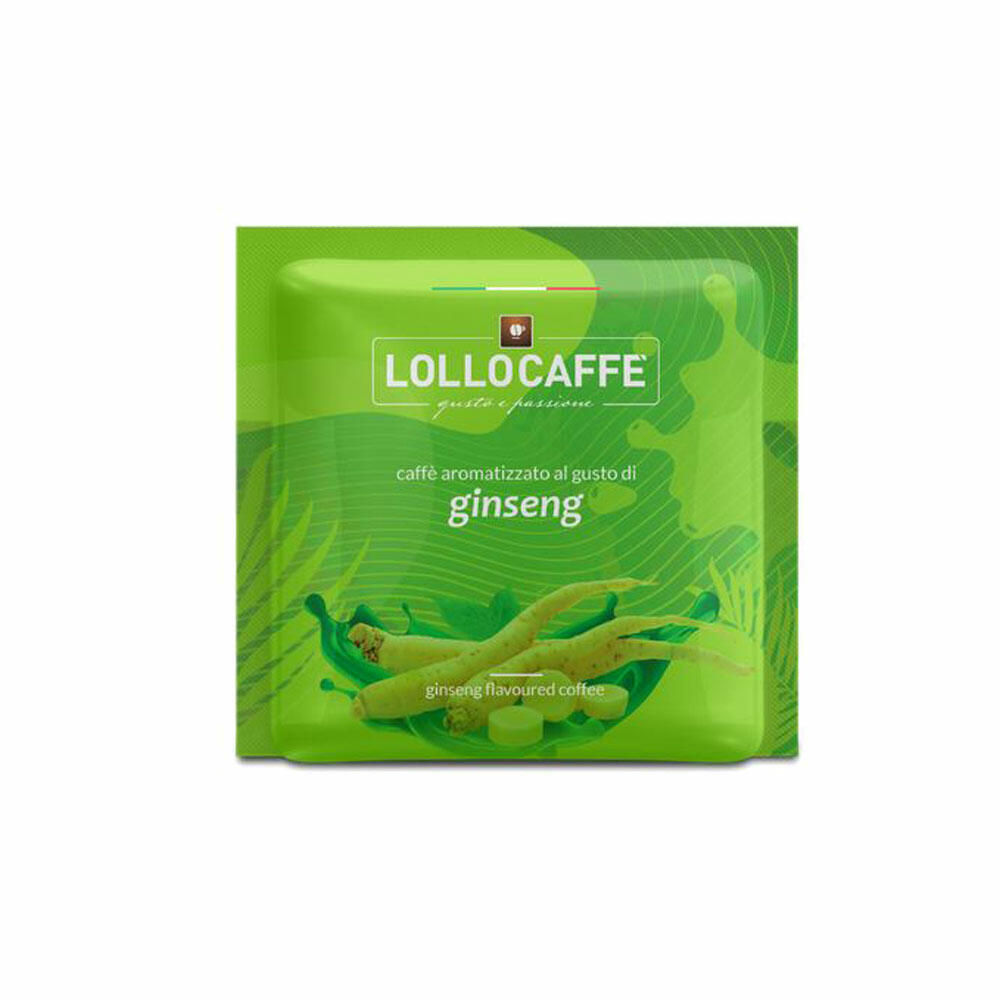 Lollocaffè Kaffee-Pads Espresso Ginseng, gemahlener Röstkaffee mit Ginsengnote, 30 ESE-Pads à 7.5 g