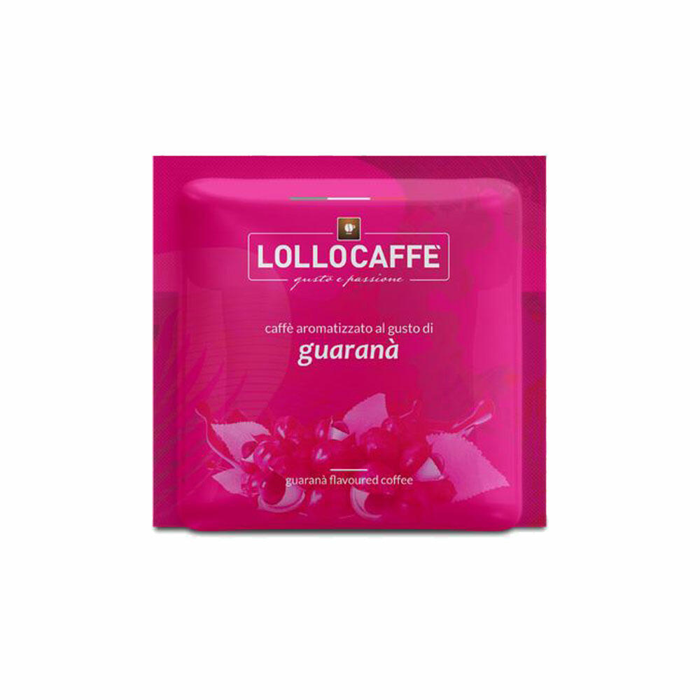 Lollocaffè Kaffee-Pads Espresso Guarana, gemahlener Röstkaffee mit Guarananote, 30 ESE-Pads à 7.5 g