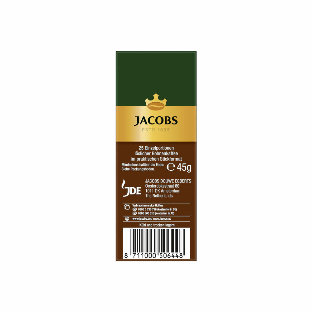 Jacobs Typ Espresso, löslicher Kaffee, Instantkaffee, Instant Kaffee, 25 Einzelportionen