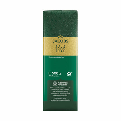 Jacobs Krönung Kräftig, gemahlener Röstkaffee, Filterkaffee, Kaffee, Vollmundig und Intensiv, 500 g