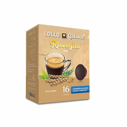 Lollo Box Golositè Getränkekapseln Risveglio, kompatibel mit Lavazza A Modo Mio, 16 Kapseln