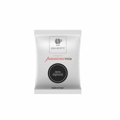 Lollocaffè Kaffeekapseln Espresso Nero, kompatibel mit Lavazza A Modo Mio, 100 Kapseln à 7.5 g