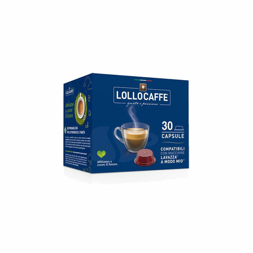 Lollocaffè Kaffeekapseln Espresso Oro, kompatibel mit Lavazza A Modo Mio, 30 Kapseln à 7.5 g