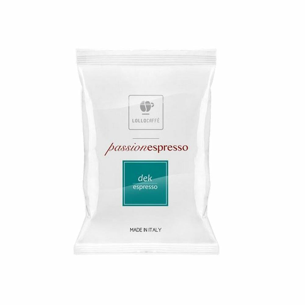 Lollocaffè Kaffeekapseln Espresso Dekaf, kompatibel mit Nespresso-Kapselsystem, 100 Kapseln à 5.5 g